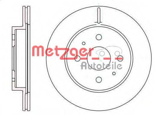 Тормозной диск 6110277 METZGER