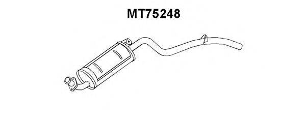 Глушитель выхлопных газов конечный MT75248 VENEPORTE