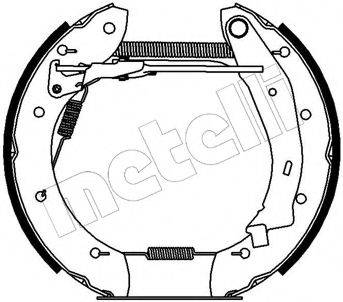 Комплект тормозных колодок 51-0137 METELLI