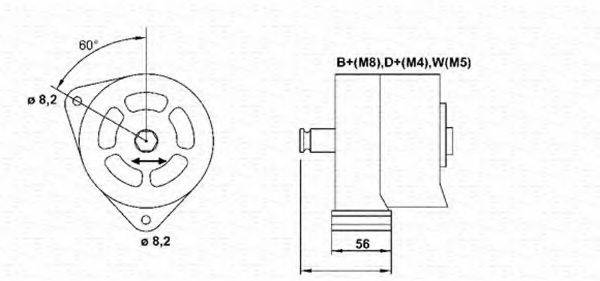 Генератор 943357775010 MAGNETI MARELLI