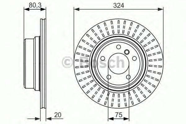 Тормозной диск 0 986 479 350 BOSCH