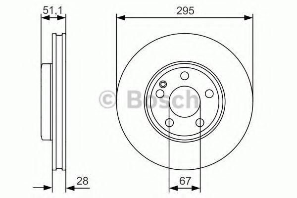 Тормозной диск 0 986 479 A01 BOSCH