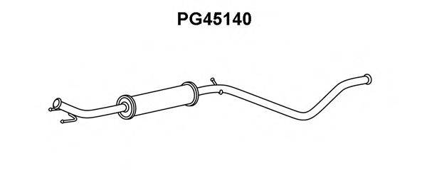 Предглушитель выхлопных газов PG45140 VENEPORTE