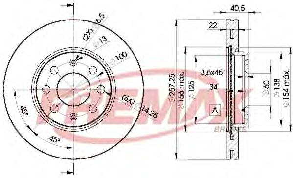 Тормозной диск BD-0920 FREMAX