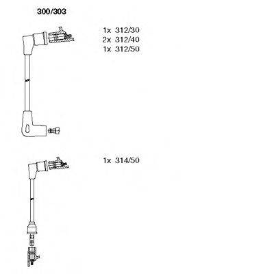 Комплект проводов зажигания 300/303 BREMI