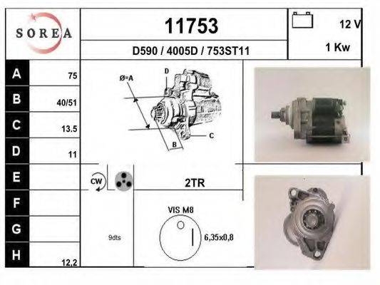 Стартер 11753 EAI