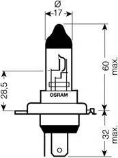 Автолампа Osram (H4 12V 100/80 W P43t) 62203 OSRAM