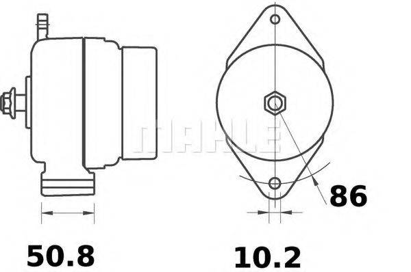 Генератор MG 200 MAHLE ORIGINAL