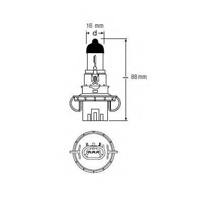 Лампа накаливания, основная фара 9008 OSRAM