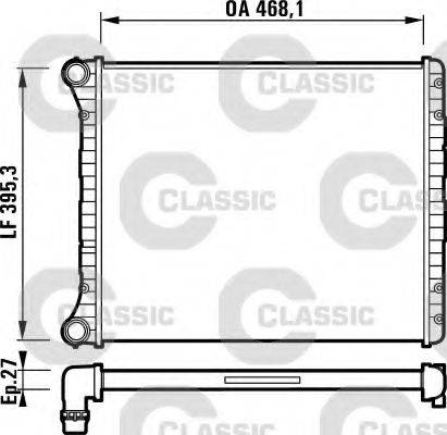 Радиатор системы охлаждения - CLASSIC 232785 VALEO