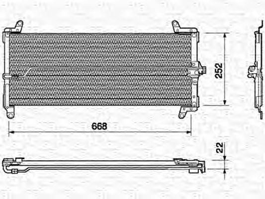 Конденсатор, кондиционер 350203117000 MAGNETI MARELLI