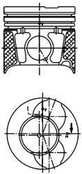 Поршень 40469610 KOLBENSCHMIDT