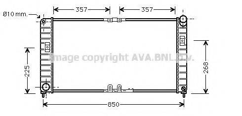 Радиатор, охлаждение двигателя OL2332 AVA QUALITY COOLING