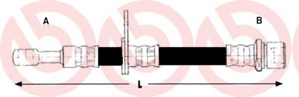 Тормозной шланг T 78 028 BREMBO