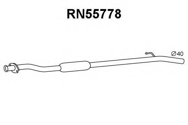 Средний глушитель выхлопных газов RN55778 VENEPORTE