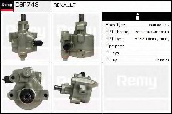 DSP743 REMY Гидравлический насос, рулевое управление DSP743 REMY