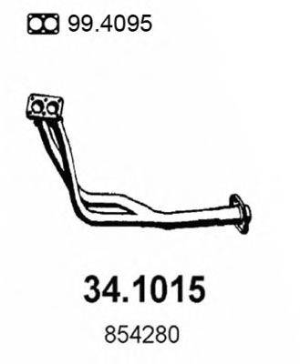 Труба выхлопного газа 34.1015 ASSO