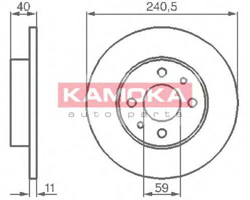 Тормозной диск 103280 KAMOKA