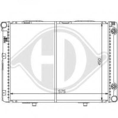 Радиатор, охлаждение двигателя 8121139 DIEDERICHS