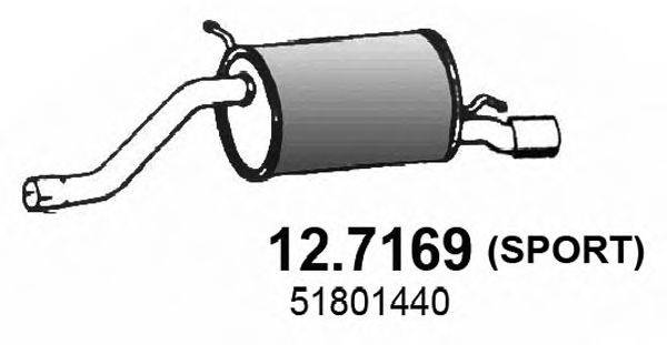 Глушитель выхлопных газов конечный 24.33.27 IMASAF