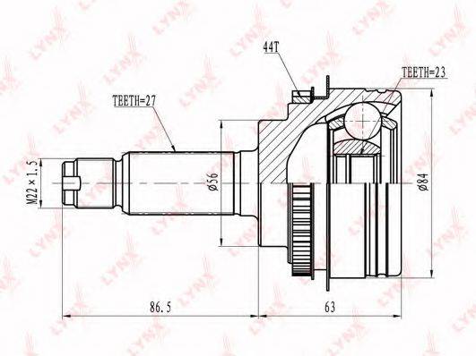 Шарнирный комплект CO-6900A LYNXauto