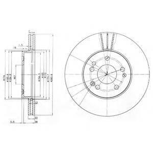 Тормозной диск 11059 LEMFORDER