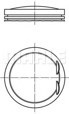 Поршень 001 07 00 MAHLE ORIGINAL