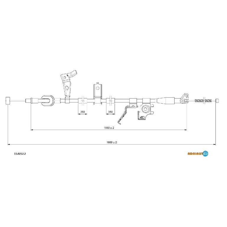 Тросик стояночного тормоза Adriauto