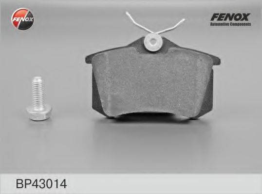 Комплект тормозных колодок, дисковый тормоз BP43014 FENOX