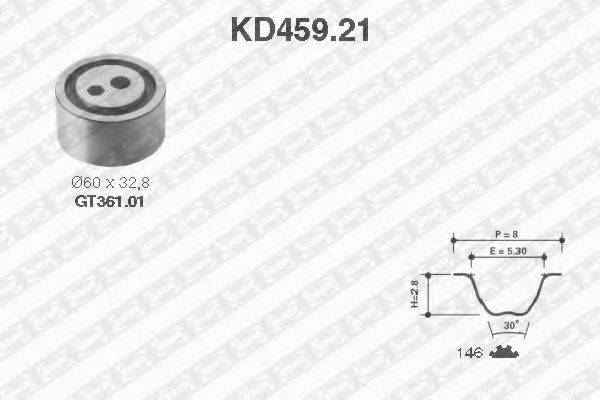 Комплект ремня ГРМ KD459.21 SNR