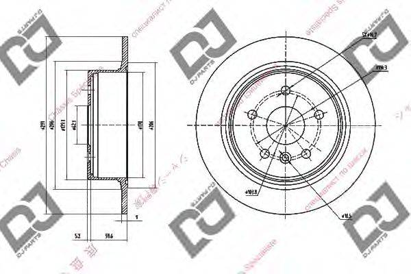 Тормозной диск BD1432 DJ PARTS