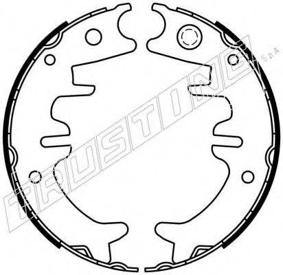 Комплект тормозных колодок, стояночная тормозная система 115.330 TRUSTING