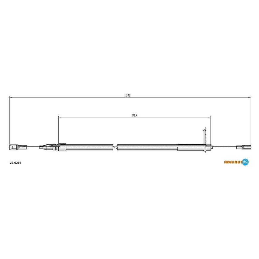 Трос стояночного тормоза 27.0214 ADRIAUTO