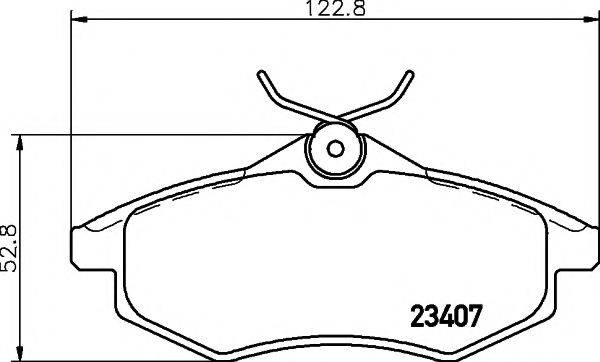 23407/19,3мм Тормозные колодки PAGID T1324 PAGID
