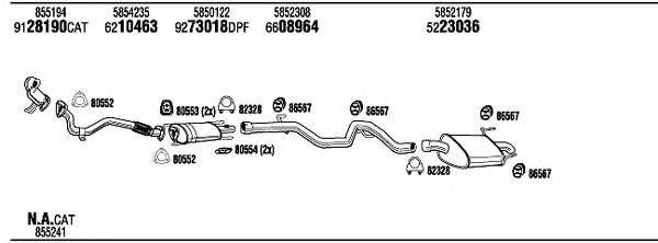 Система выпуска ОГ OPH19285BC WALKER