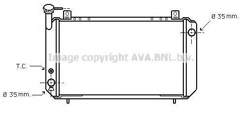 Радиатор, охлаждение двигателя DN2048 AVA QUALITY COOLING