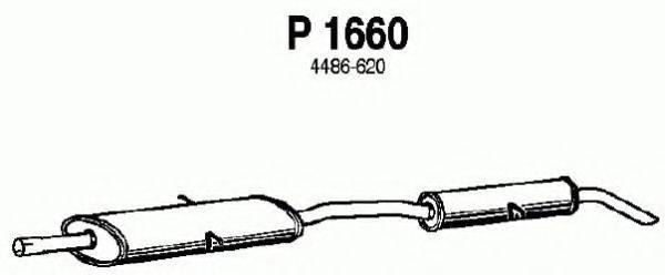 Глушитель выхлопных газов конечный P1660 FENNO