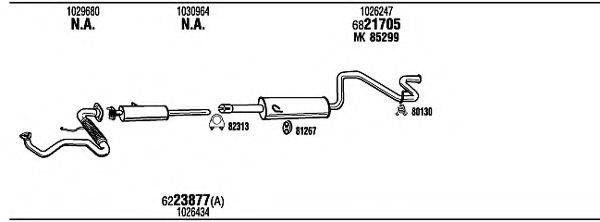 Система выпуска ОГ FO79007A WALKER