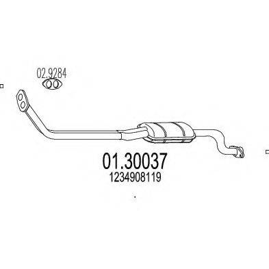 Предглушитель выхлопных газов 01.30037 MTS