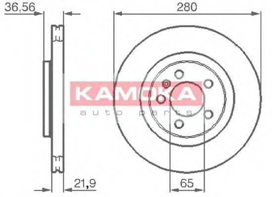 Тормозной диск 1031856 KAMOKA