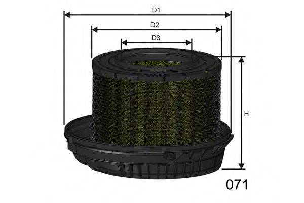 Фильтр воздушный R503 MISFAT