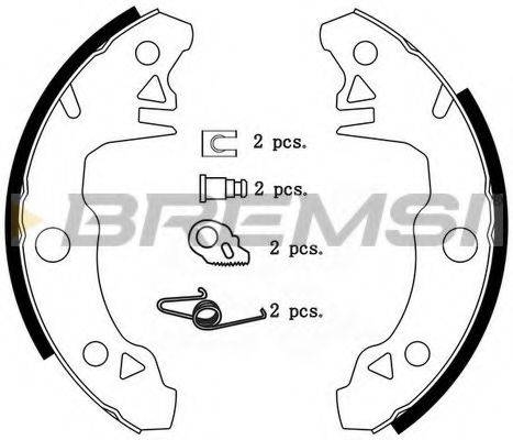 Комплект тормозных колодок GF0097 BREMSI