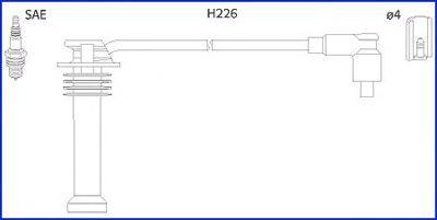 Комплект проводов зажигания 134672 HITACHI