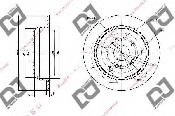 Тормозной диск BD1049 DJ PARTS