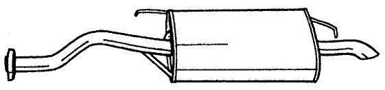 Глушитель выхлопных газов конечный