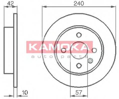 Тормозной диск 1032086 KAMOKA