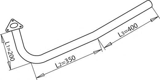 Труба выхлопного газа 51120 DINEX