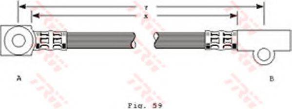 Тормозной шланг PHD226 TRW