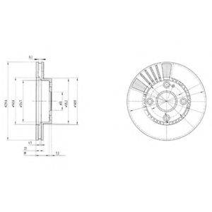 Тормозной диск BG3508 DELPHI