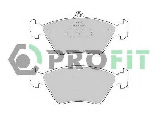 Комплект тормозных колодок, дисковый тормоз 5000-0901 PROFIT